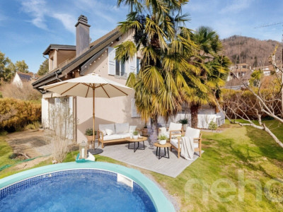 Villa jumelle avec vue dégagée et piscine au c?ur de Blonay image 2