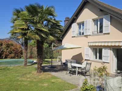 Villa jumelle avec vue dégagée et piscine au c?ur de Blonay image 11