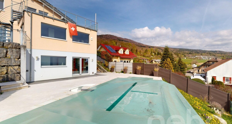 Maison passive avec studio, piscine et vue dégagée image 4