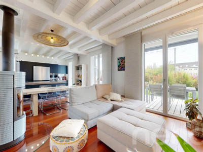 Maison mitoyenne lumineuse avec jardin au calme absolu au Mont/Rolle image 3