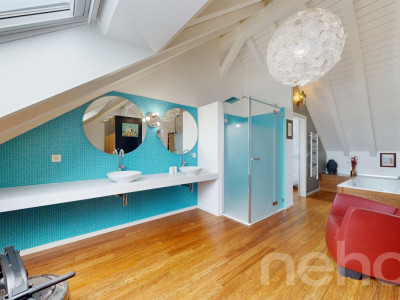 Maison mitoyenne lumineuse avec jardin au calme absolu au Mont/Rolle image 12