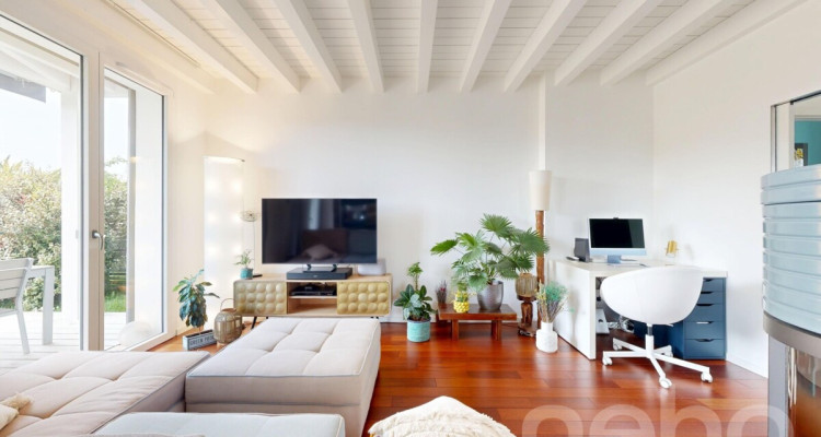 Maison mitoyenne lumineuse avec jardin au calme absolu au Mont/Rolle image 2