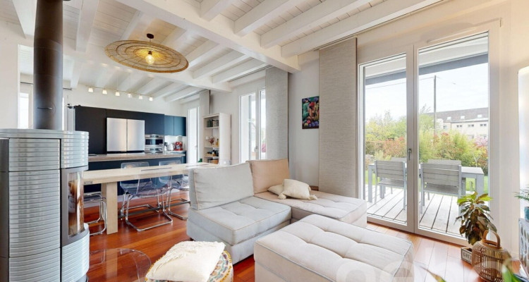 Maison mitoyenne lumineuse avec jardin au calme absolu au Mont/Rolle image 3