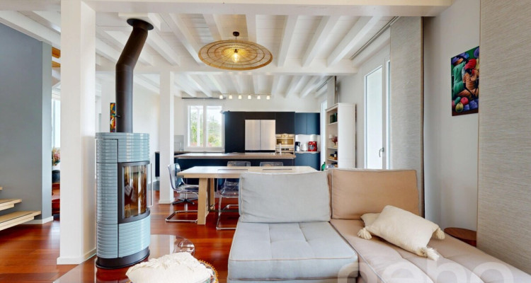 Maison mitoyenne lumineuse avec jardin au calme absolu au Mont/Rolle image 4