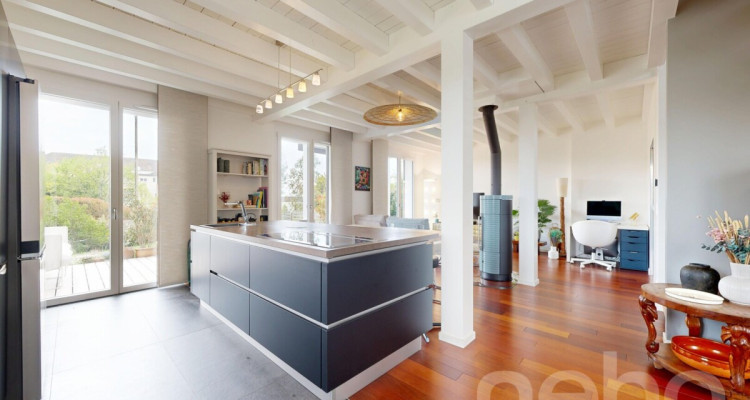 Maison mitoyenne lumineuse avec jardin au calme absolu au Mont/Rolle image 8