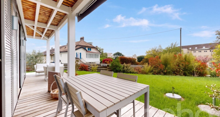 Maison mitoyenne lumineuse avec jardin au calme absolu au Mont/Rolle image 9