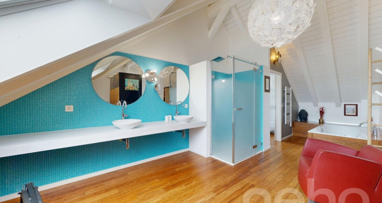 Maison mitoyenne lumineuse avec jardin au calme absolu au Mont/Rolle image 12