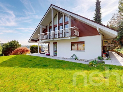 Einfamilienhaus mit Panoramaaussicht und Gartenparadies in Ebikon image 1