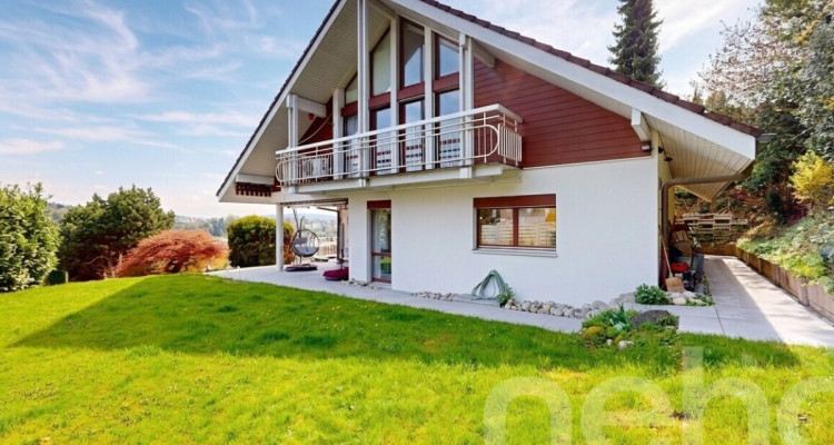 Einfamilienhaus mit Panoramaaussicht und Gartenparadies in Ebikon image 1