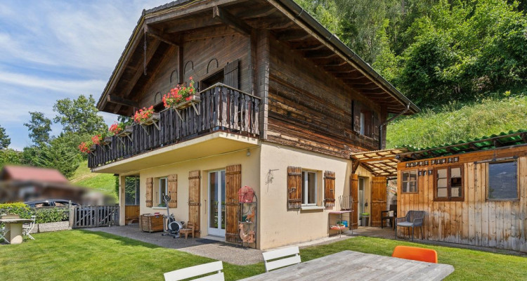Chalet avec grand terrain, vue sur les Alpes et calme absolu image 1