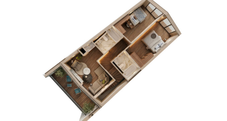 NEUF – Grand Duplex 3.5 pièces avec vue panoramique à budget maîtrisé – lot 303 image 6