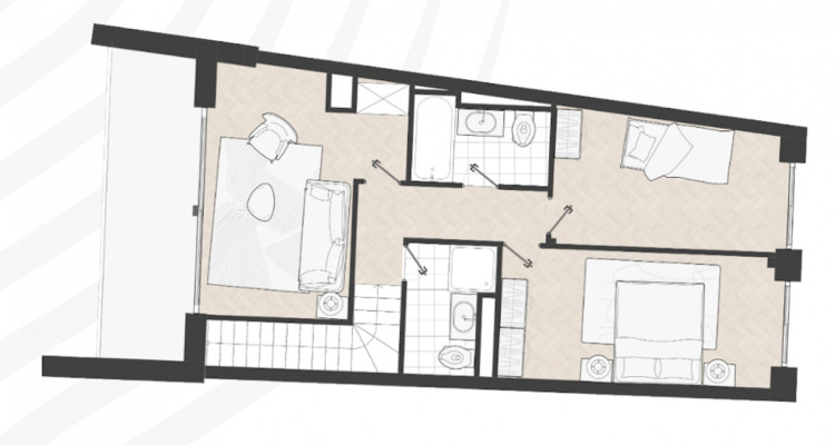 NEUF – Grand Duplex 3.5 pièces avec vue panoramique à budget maîtrisé – lot 303 image 5