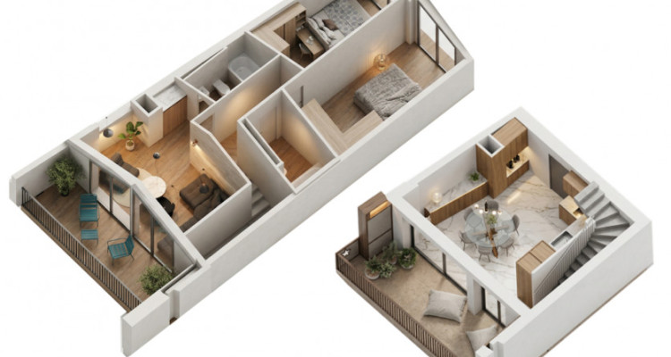 NEUF – Grand Duplex 3.5 pièces avec vue panoramique à budget maîtrisé – lot 303 image 1