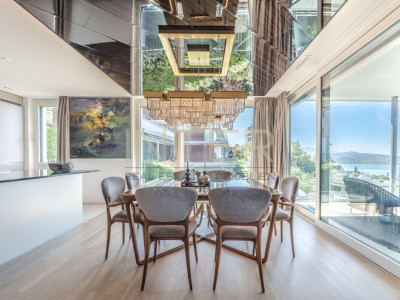 Exklusive 4.5-Zimmer-Terrassenwohnung mit direktem Liftzugang und See-, Berg- und Stadtsicht in Zug image 5