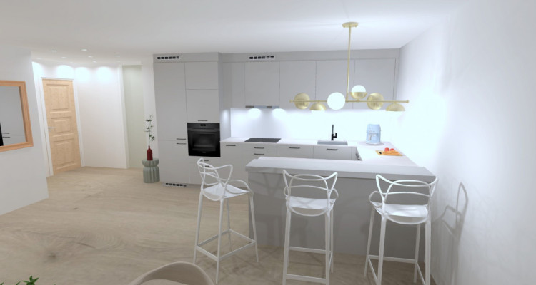 Coup de cœur: traversant rénové avec goût, lumineux avec balcons image 2