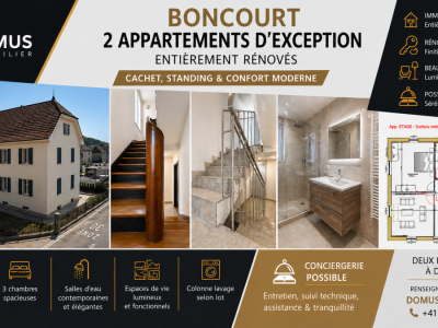 BONCOURT ? Appartements dexception entièrement rénovés | Dès 106 m² | Cachet & standing image 1