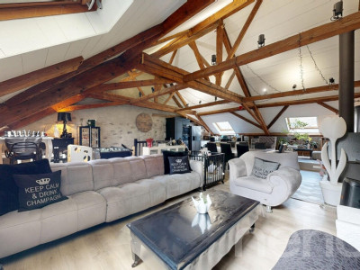 Maison villageoise avec terrasse et séjour cathédrale - Corsier image 3