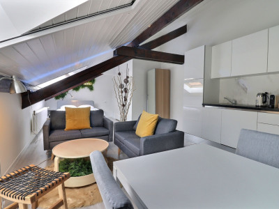 Appartement 1.5 pièces – Attique meublé et équipé – Plainpalais image 1