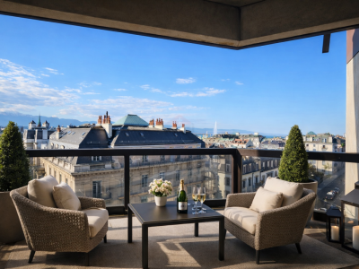 Appartement dexception à Champel avec vue panoramique sur Genève image 1
