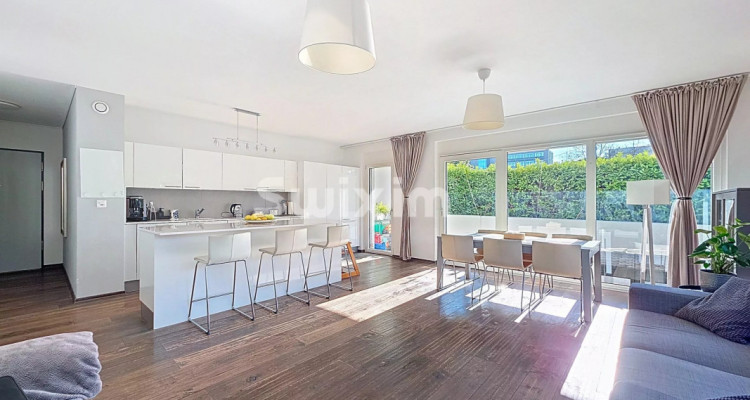 Superbe 5 pièces rez de jardin immeuble Minergie Vieusseux image 1