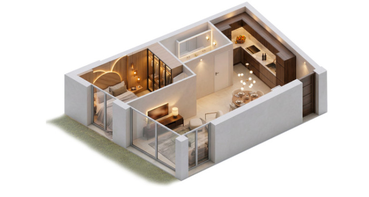 NEUF – 2.5 en RDC avec jardin privatif à prix raisonnable – lot 104  image 4