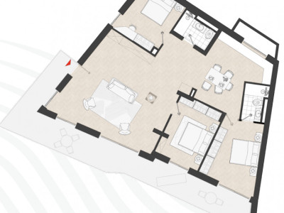 NEUF – RDC terrasse 4.5 pièces spacieux et proche des stations – lot 201 image 6