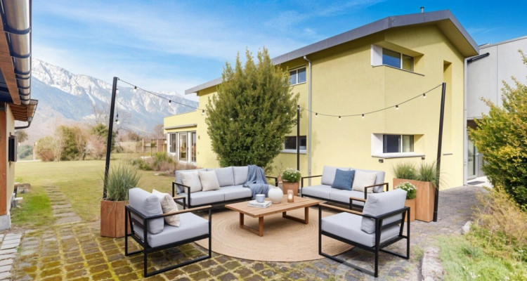 Villa contemporaine avec vue sur les Dents du Midi et potentiel unique image 2