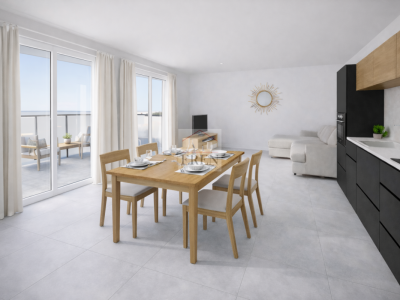 Spacieux attique 2,5 pièces de 68,5 m2 avec grande terrasse ouest de 42,50 m2 copie image 2