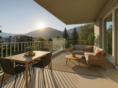 Magnifique attique 4.5 pièces neuf avec grande terrasse panoramique à Conthey lumineux et moderne image 9