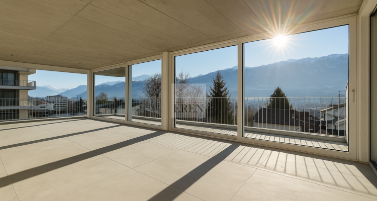 Magnifique attique 4.5 pièces neuf avec grande terrasse panoramique à Conthey lumineux et moderne image 2