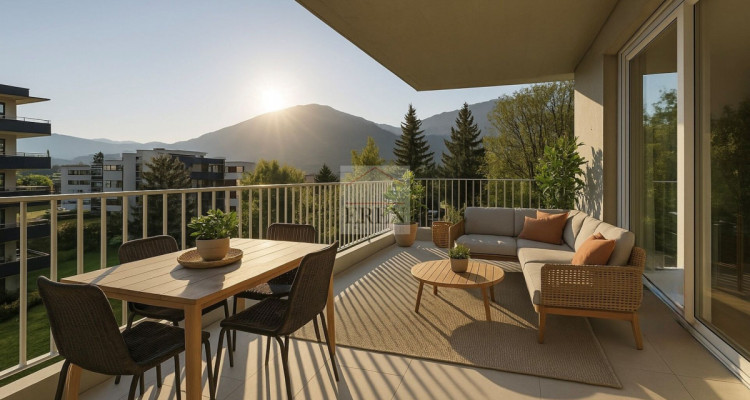 Magnifique attique 4.5 pièces neuf avec grande terrasse panoramique à Conthey lumineux et moderne image 9