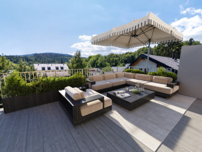 Une demeure où le jardin tutoie le ciel, Attique en duplex 4,5 pièces, 190 m² image 2