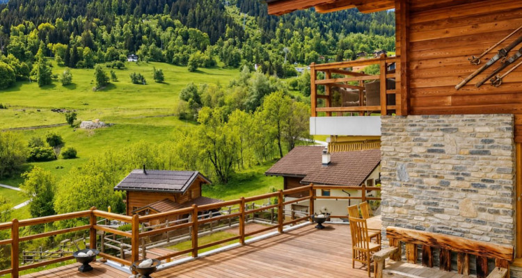 Chalet dexception avec espace bien-être et vue panoramique image 2