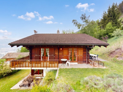 Authentique chalet en madrier sur les hauteurs de Grône image 3