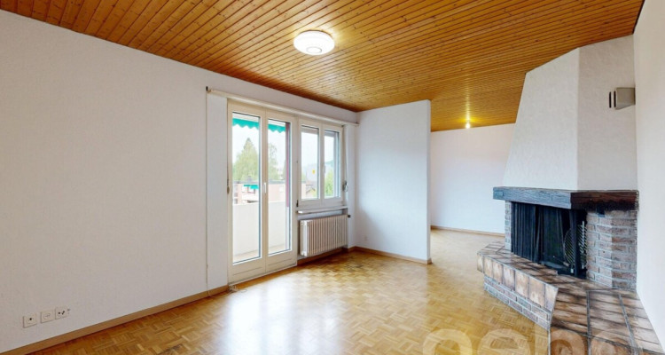 4-Zimmerwohnung im obersten Stock mit Balkon und Cheminée image 3