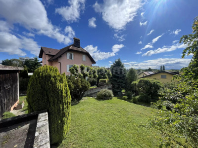 Maison mitoyenne 7 pièces avec jardin, vue sur les Alpes et le lac image 1