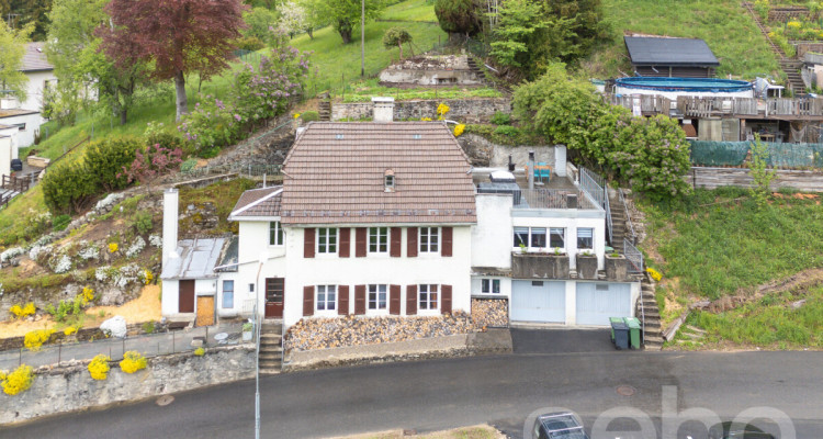 Villa de 180m² au Locle : Fort Potentiel et Vue Nature Imprenable image 1