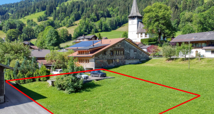 Baulandparzelle mit 5-Zimmer Einfamilienhaus-Vorprojekt im Grünen image 1