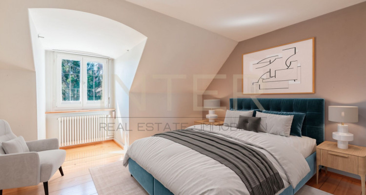 Stilvolles freistehendes 6.5-Zi-EFH mit 981 m² Grundstück, Seesicht und Entwicklungspotenzial in Oberrieden image 11