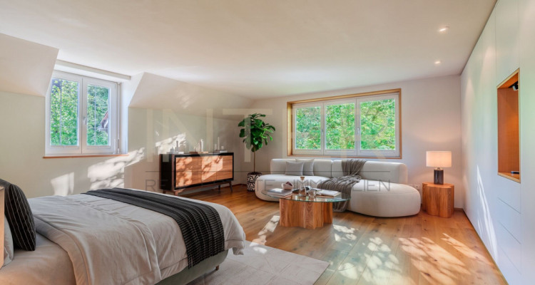 Stilvolles freistehendes 6.5-Zi-EFH mit 981 m² Grundstück, Seesicht und Entwicklungspotenzial in Oberrieden image 12