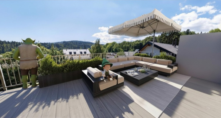Une demeure où le jardin tutoie le ciel, Attique en duplex 4,5 pièces, 190 m² image 3