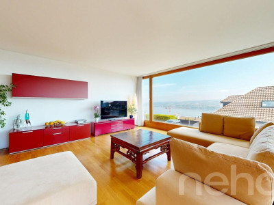 Lichtdurchflutete 5.5-Zimmer-Terrassenwohnung mit Panorama-Seesicht image 1