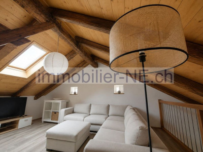 Superbe appartement en attique avec garage et place de parc extérieure image 1