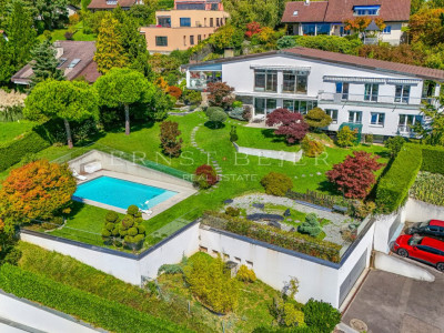 Propriété de prestige avec jardin paysager, piscine et panorama sur le Léman image 12