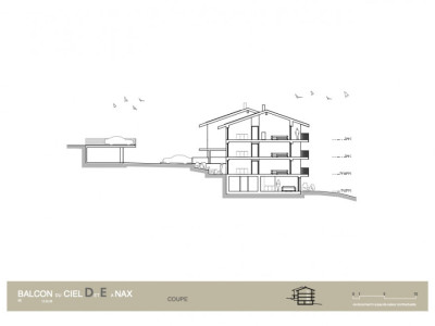 Balcon du Ciel à Nax - Résidences principales du studio au 4 pièces, actuellement sous charpente, avec fin des travaux prévue pour lhiver 2026/2027 image 6