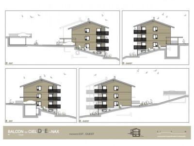 Balcon du Ciel à Nax - Résidences principales du studio au 4 pièces, actuellement sous charpente, avec fin des travaux prévue pour lhiver 2026/2027 image 7