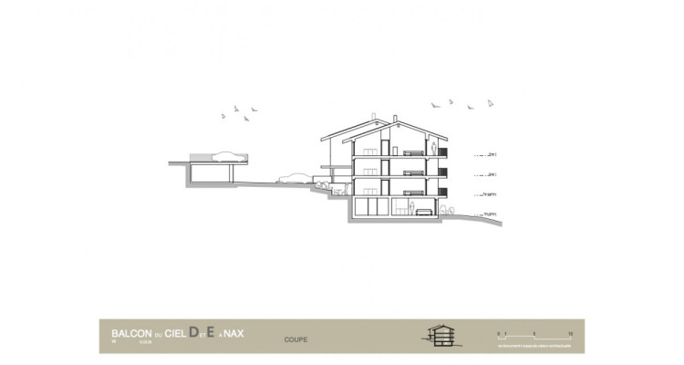 Balcon du Ciel à Nax - Résidences principales du studio au 4 pièces, actuellement sous charpente, avec fin des travaux prévue pour lhiver 2026/2027 image 6