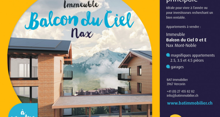 Nax - 3,5 pièces  - Balcon du Ciel E12 image 1