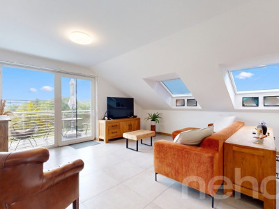 Attique contemporain traversant avec grand balcon et vue dégagée image 3