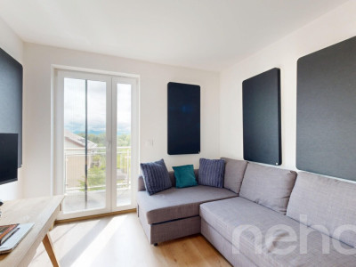 Attique contemporain traversant avec grand balcon et vue dégagée image 9